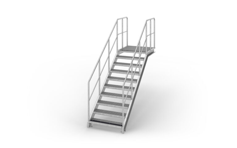 Straight flight staircase, Stair treds