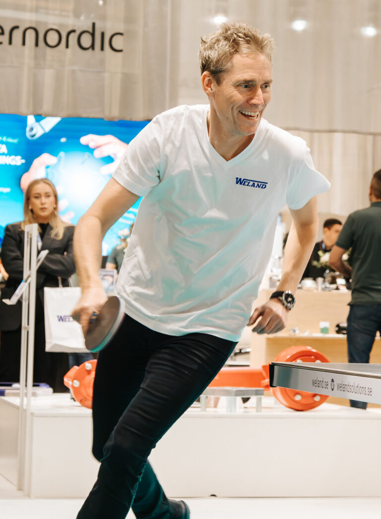 The ping pong legend Jörgen Persson